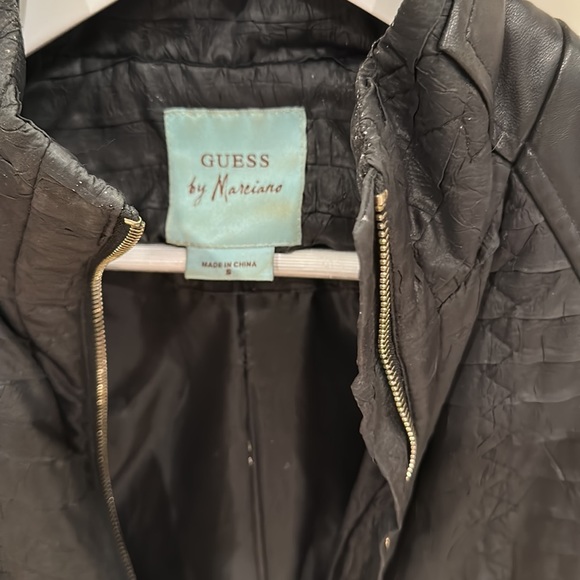 Guess by Marciano black pleather coat - Picture 2 of 4